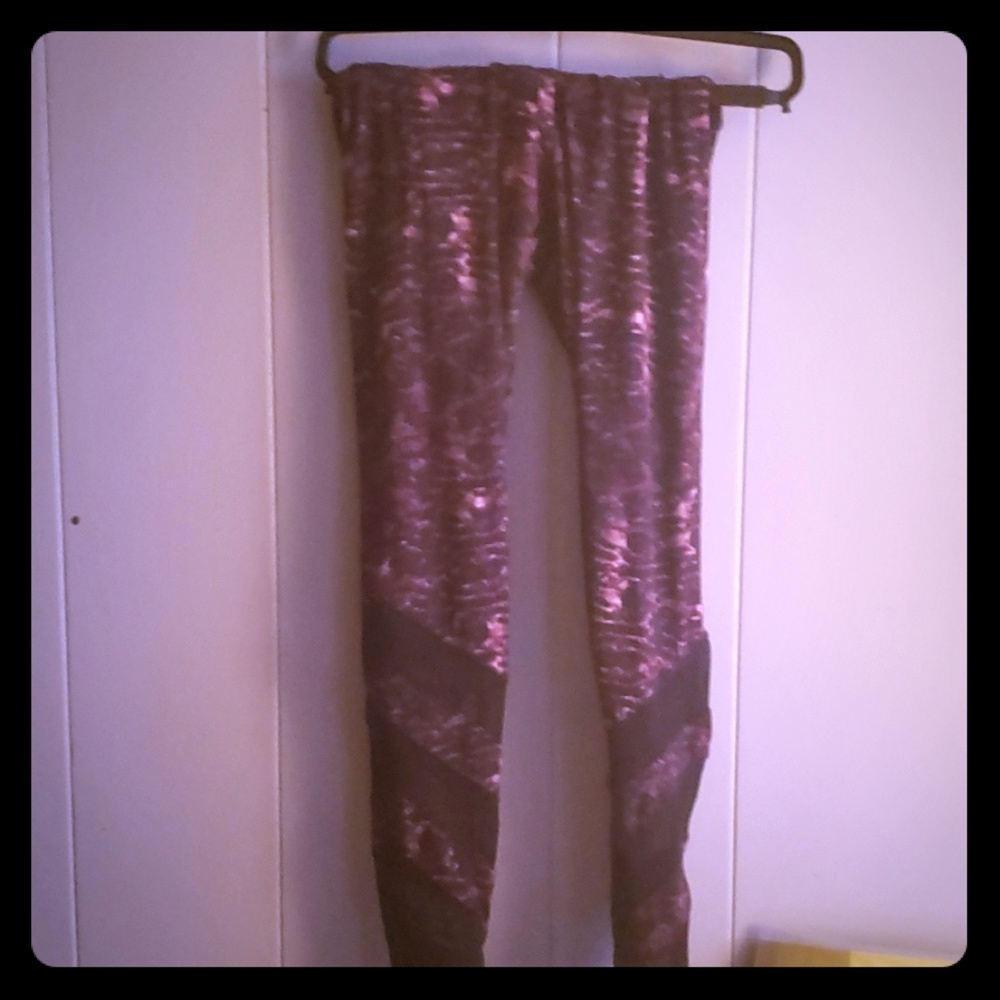 Purple leggings